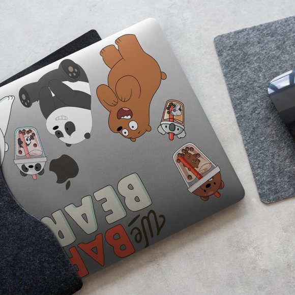 Cartoon We Bare Bears case for apple MacBook All Generations Air Pro - Picture 5 of 7